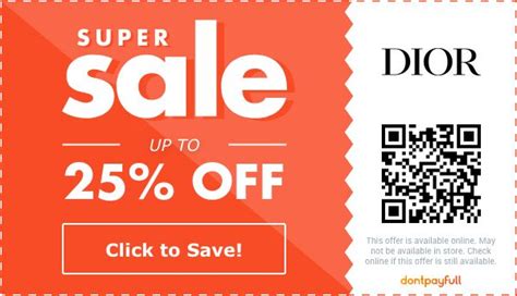 christian Dior coupons